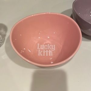 Lucky kith ceramic cereal bowl pink